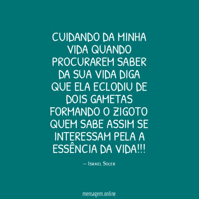 CUIDANDO DA MINHA VIDA