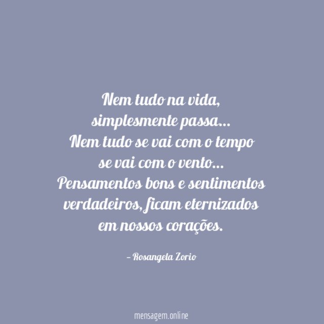 Nem tudo na vida