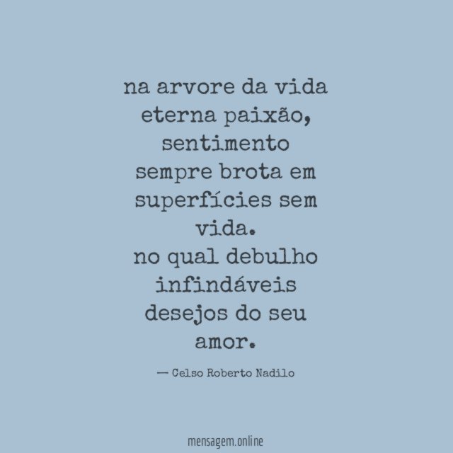 na arvore da vida eterna paixão