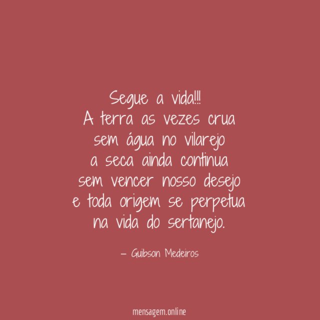 Segue a vida!!!