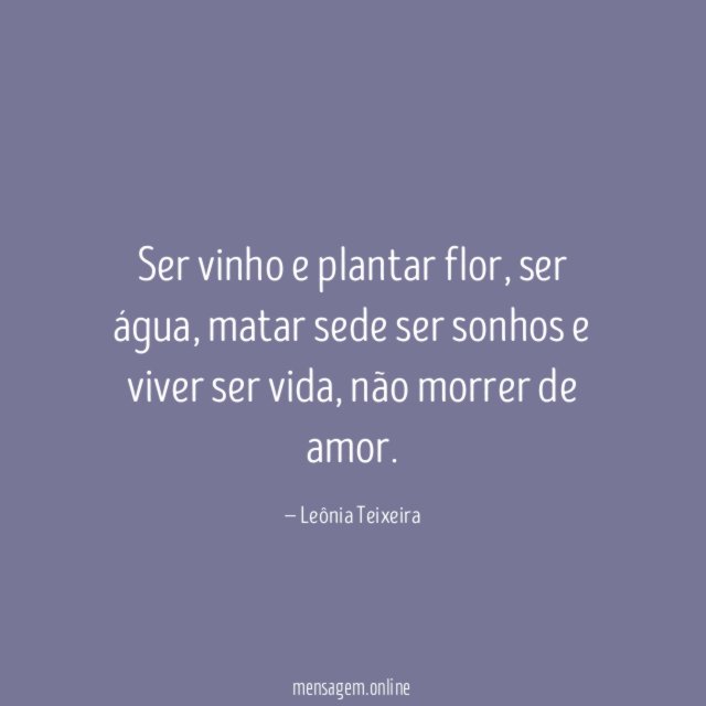Ser vinho e plantar flor