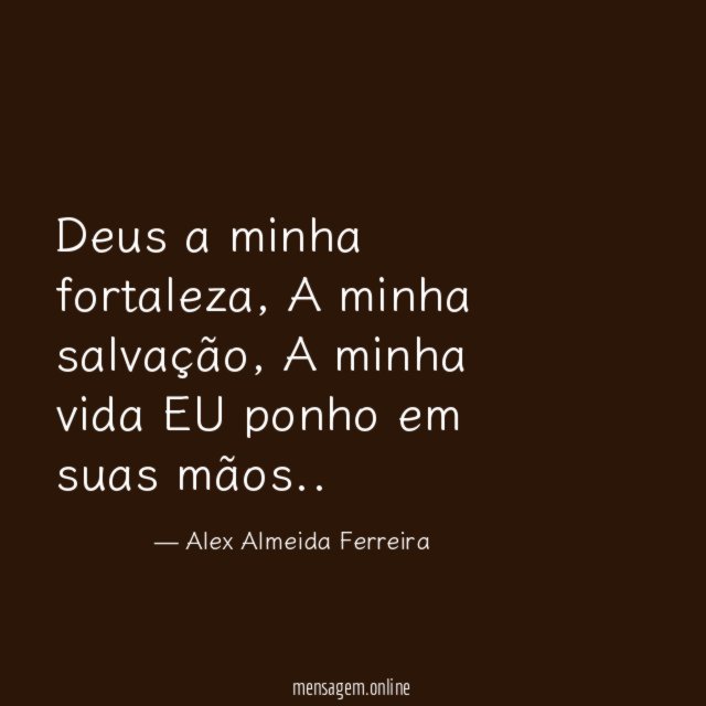 Deus a minha fortaleza