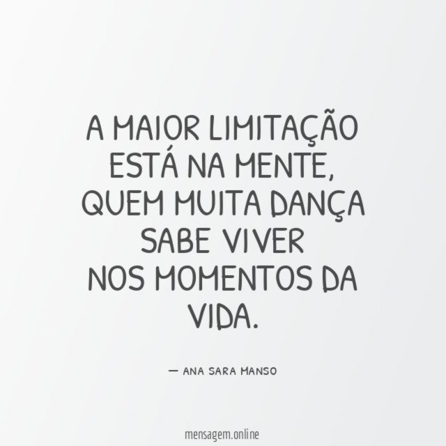 A MAIOR LIMITAÇÃO ESTÁ NA MENTE