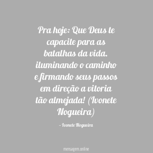 Pra hoje
