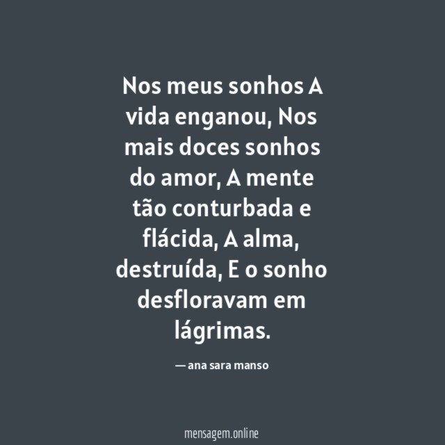 Nos meus sonhos