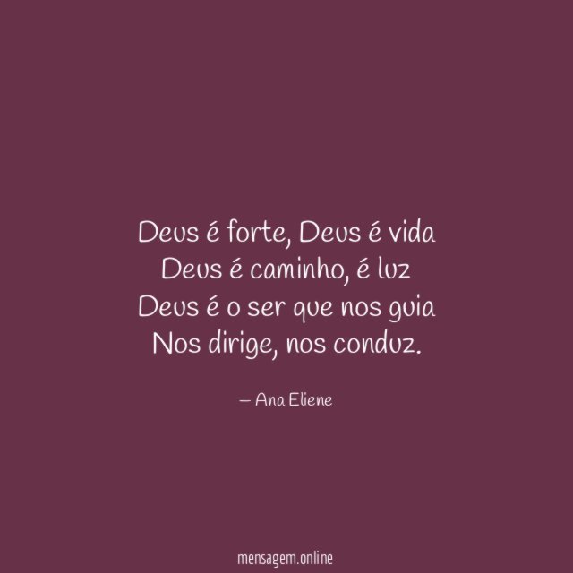 Deus é forte