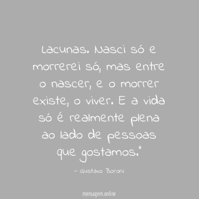 Lacunas.