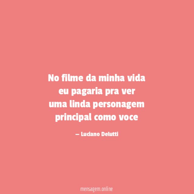 No filme da minha vida eu pagaria pra ver uma