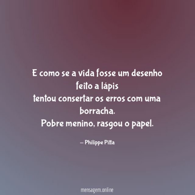 E como se a vida fosse um desenho