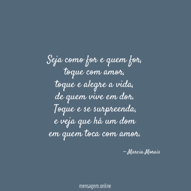 Seja como for e quem for