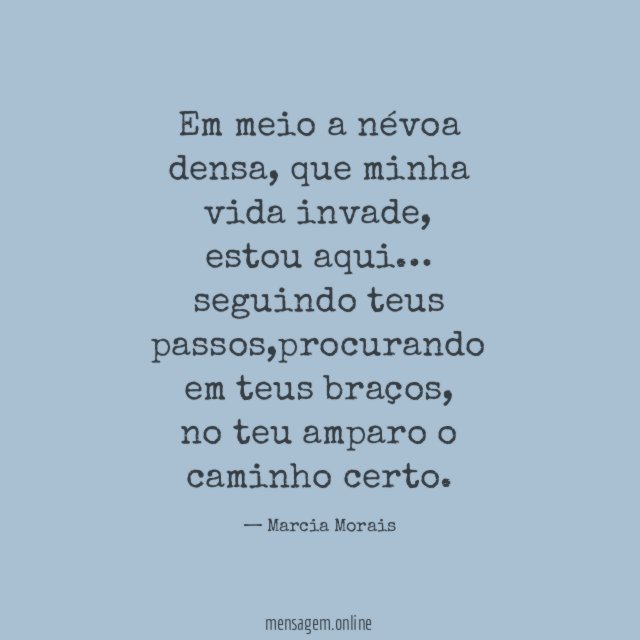 Em meio a névoa densa