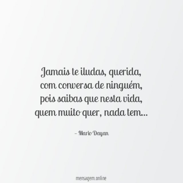 Jamais te iludas