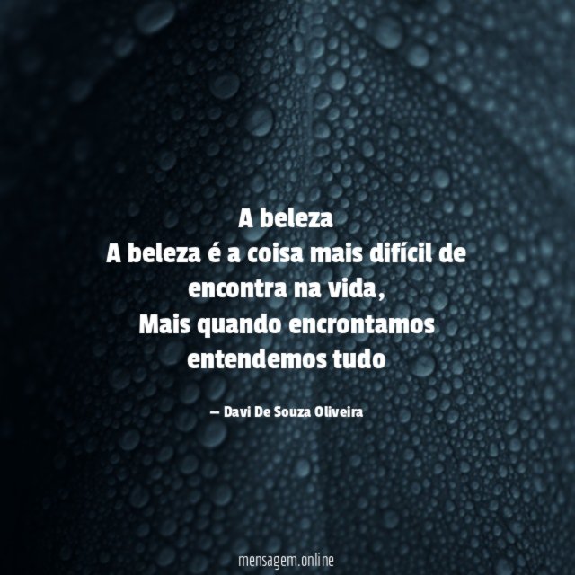 A beleza