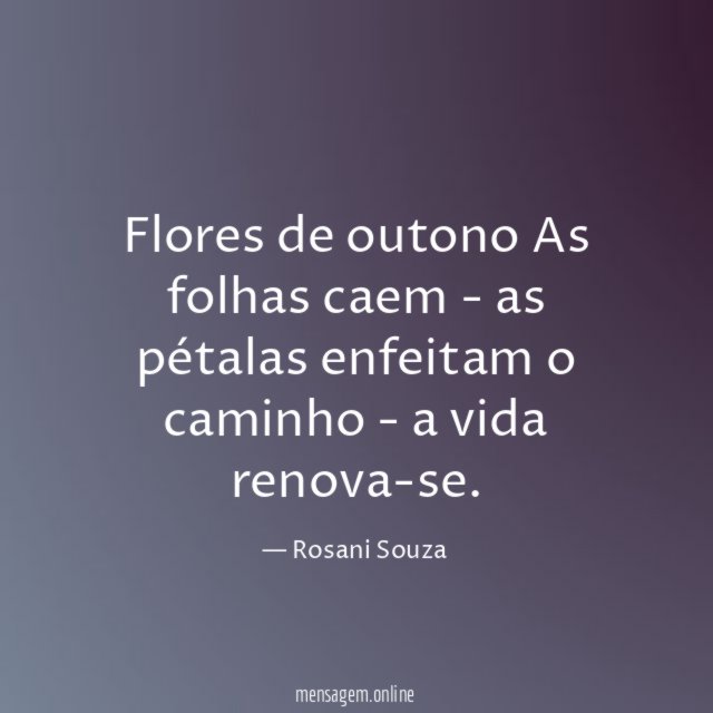 Flores de outono