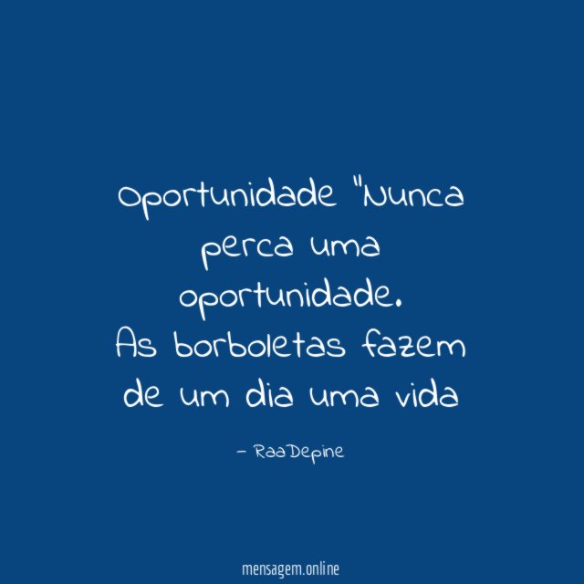 Oportunidade