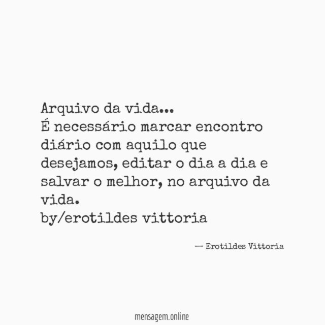 Arquivo da vida