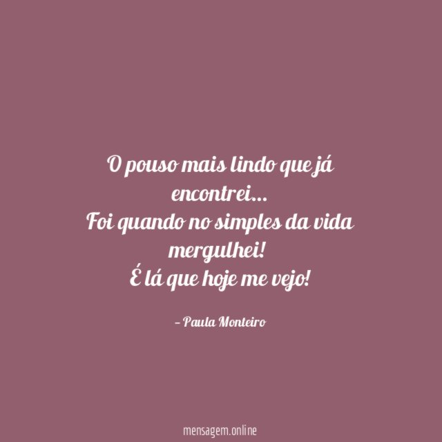 O pouso mais lindo que já encontrei