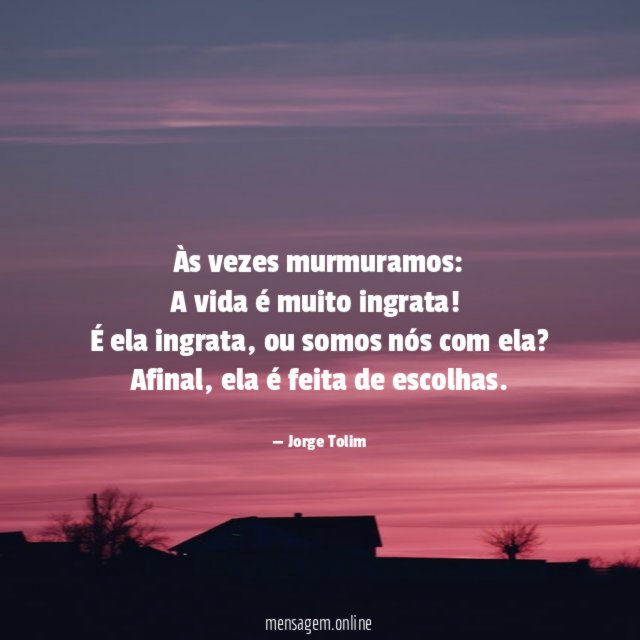 Às vezes murmuramos