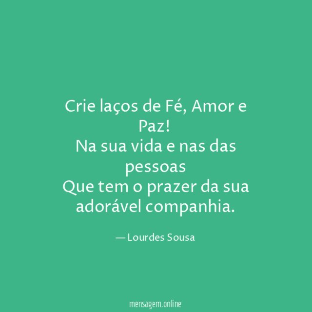 Crie laços de Fé
