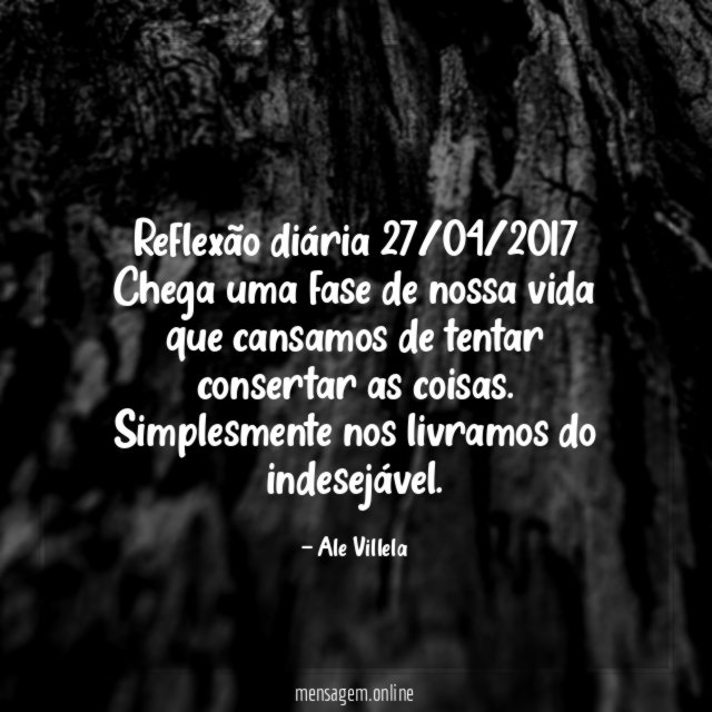 Reflexão diária 27/04/2017