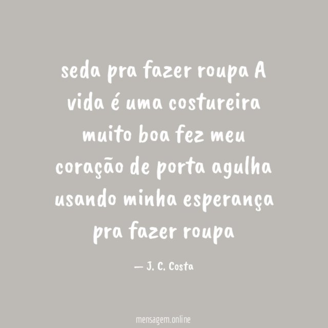 seda pra fazer roupa