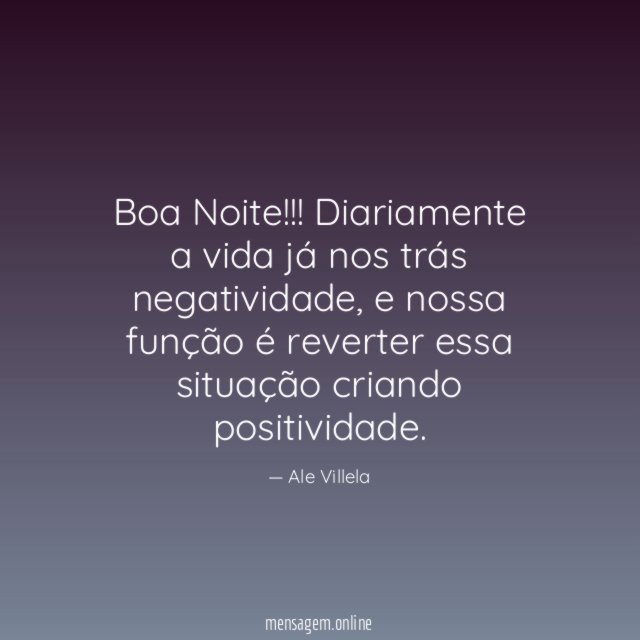 Boa Noite!!!!!!!