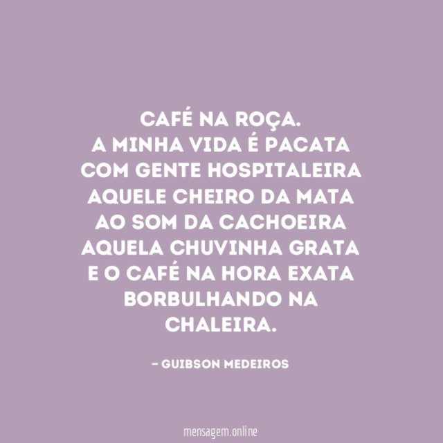 Café na roça.