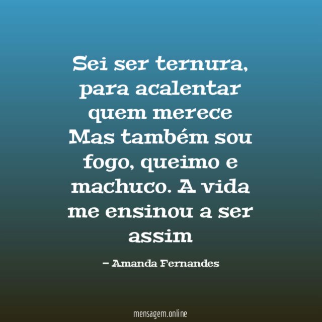 Sei ser ternura