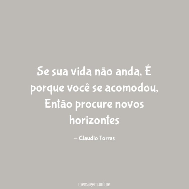 Se sua vida não anda