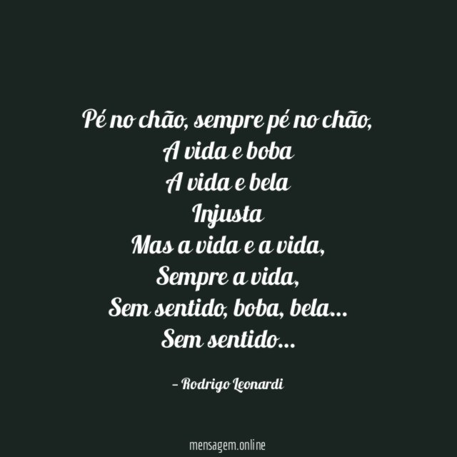 Pé no chão