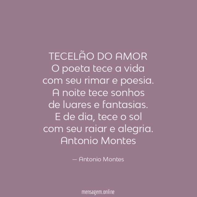 TECELÃO DO AMOR