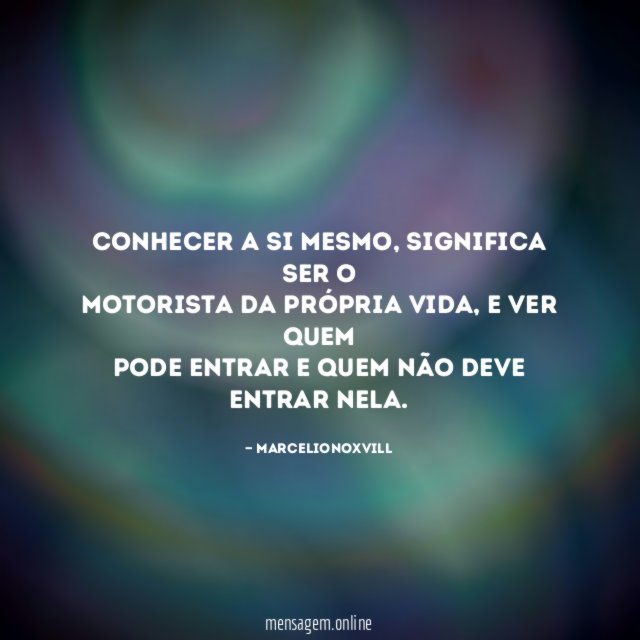 Conhecer a si mesmo