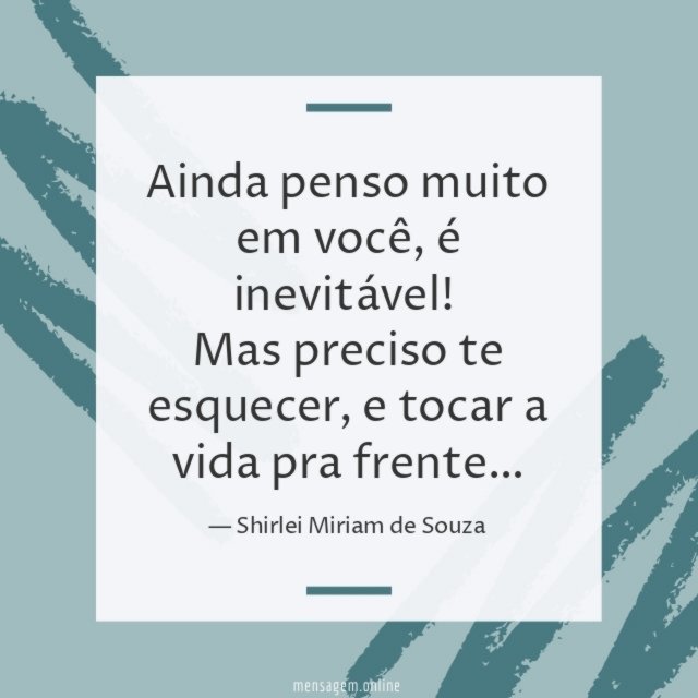 Ainda penso muito em você