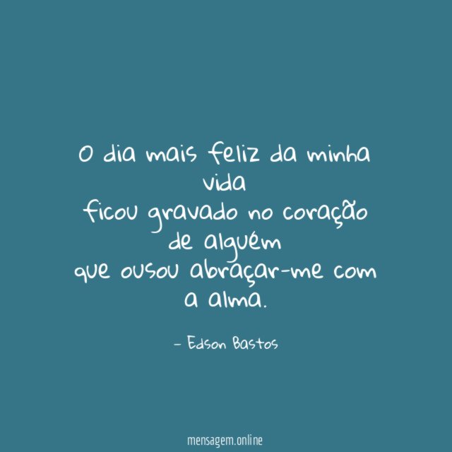 O dia mais feliz da minha vida ficou gravado
