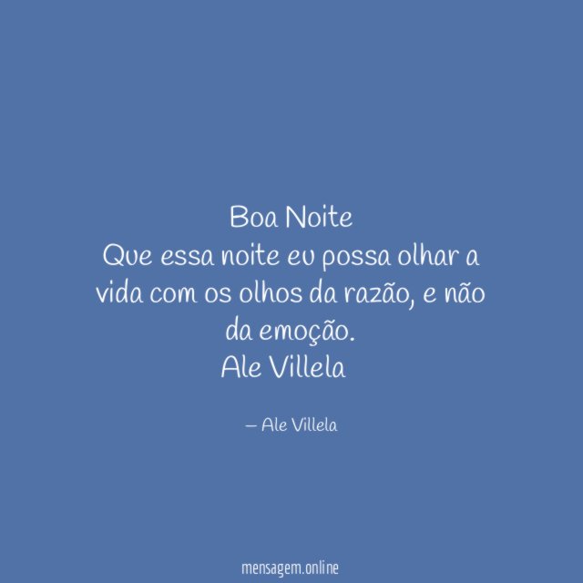 Boa Noite Que essa noite eu possa olhar a