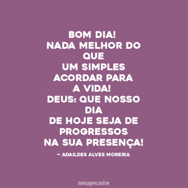 BOM DIA