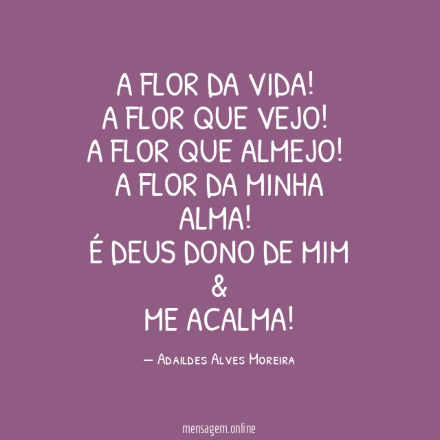 A FLOR DA VIDA