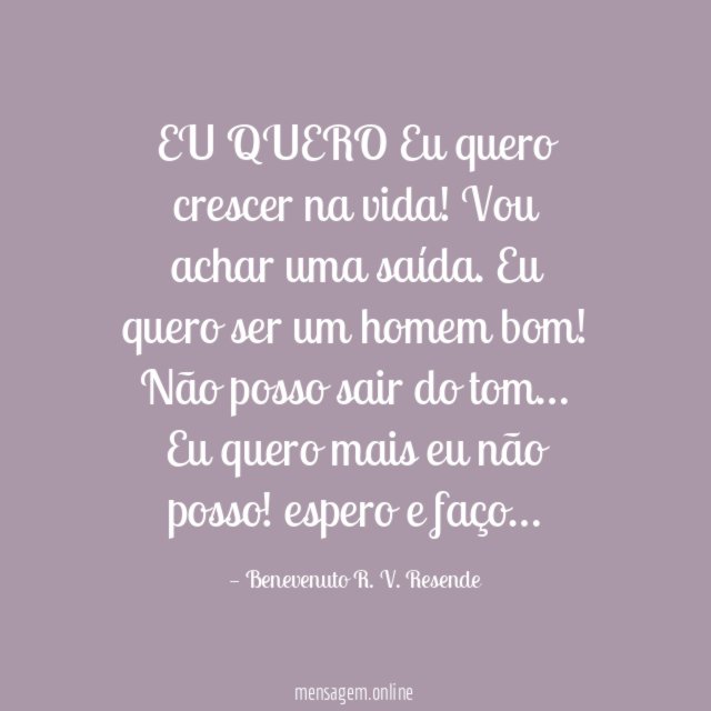 EU QUERO