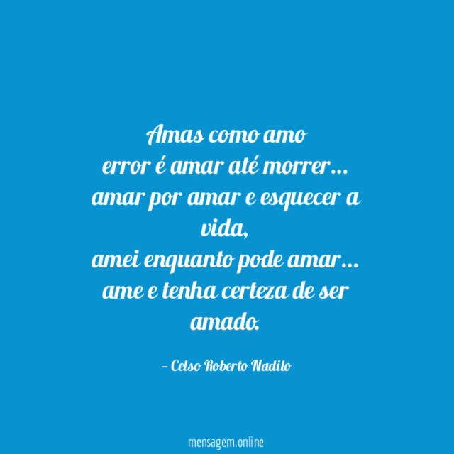 amas como amo error é amar até morrer