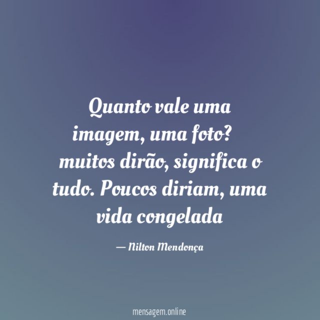 Quanto vale uma imagem