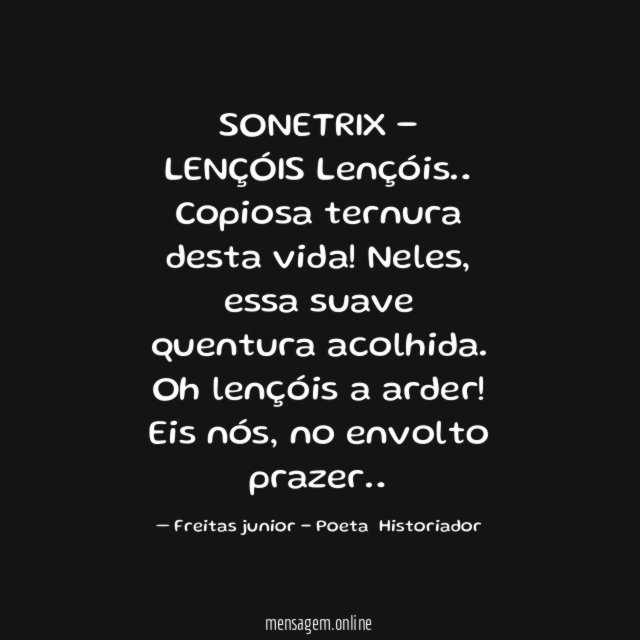 SONETRIX - LENÇÓIS
