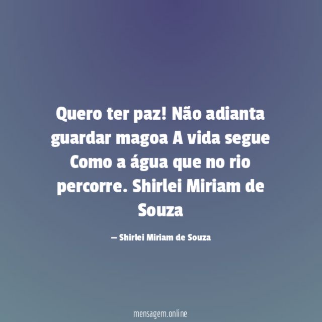 Quero ter paz