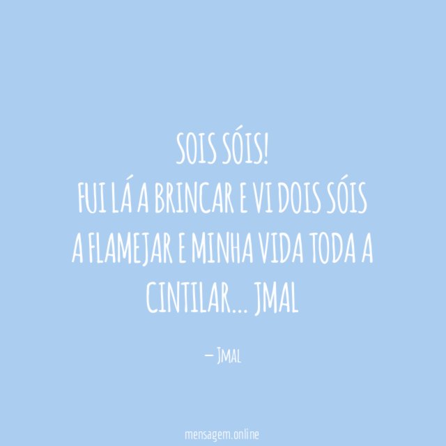 Sois Sóis!