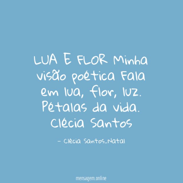 LUA E FLOR