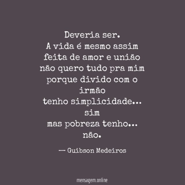 Deveria ser.