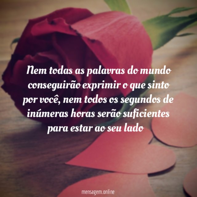 O que sinto por você