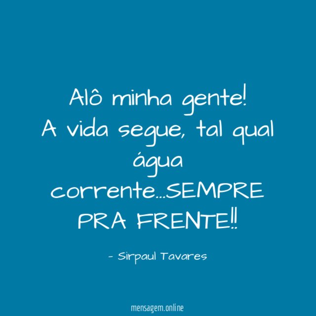 Alô minha gente