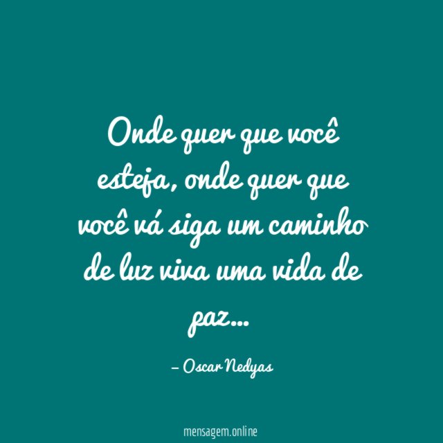 Onde quer que você esteja