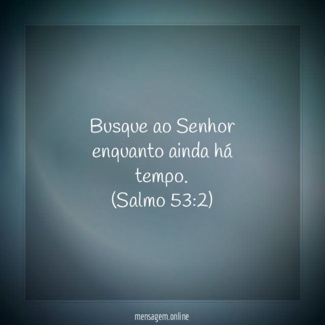 Há tempo