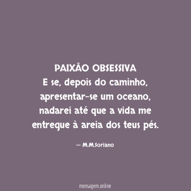 PAIXÃO OBSESSIVA